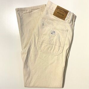 GAP Ecru Worker Jeans - Neutral Denim Straight Leg - Size 30 | 32